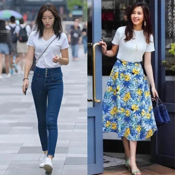 玖富智配 40+女性太适合“裙子”了，搭配“衬衫T恤”遮肉显瘦，优雅又减龄